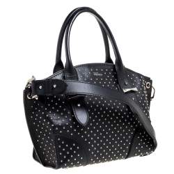 Pre Owned Alexander McQueen Black Leather Studded Legend Satchel