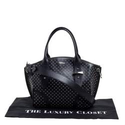 Pre Owned Alexander McQueen Black Leather Studded Legend Satchel