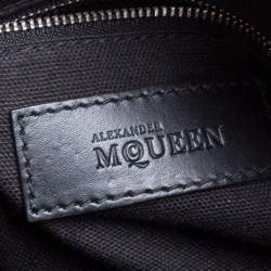 Pre Owned Alexander McQueen Black Leather Studded Legend Satchel