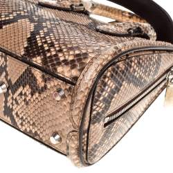 Pre Owned Alexander McQueen Multicolor Python Mini Heroine Bag