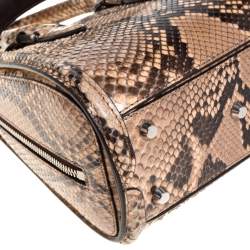 Pre Owned Alexander McQueen Multicolor Python Mini Heroine Bag