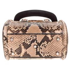 Pre Owned Alexander McQueen Multicolor Python Mini Heroine Bag