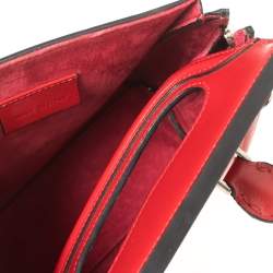 Pre Owned Alexander McQueen Red Leather Mini Heroine Bag
