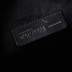 Pre Owned حقيبة كلتش أليكساندر ماكوين نايلون مطبوعة أحمر/أسود