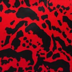 Pre Owned حقيبة كلتش أليكساندر ماكوين نايلون مطبوعة أحمر/أسود