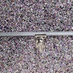 Pre Owned حقيبة كلتش أليكساندر ماكوين قلاب جلد وغليتر متعددة الألوان 