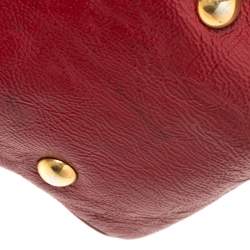 Alexander McQueen Red Patent Leather Satchel 