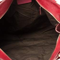 Alexander McQueen Red Patent Leather Satchel 