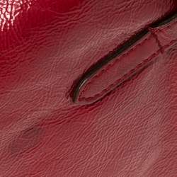 Alexander McQueen Red Patent Leather Satchel 