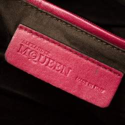Alexander McQueen Red Patent Leather Satchel 