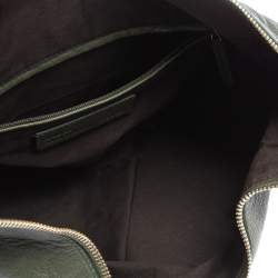 Pre Owned حقيبة كلتش أليكساندر ماكوين فيثفول دي مانتا متوسطة جلد أخضر زيتوني