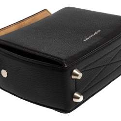 Pre Owned حقيبة كروس أليكاساندر ماكوين بوكس 16 جلد محبب أسود