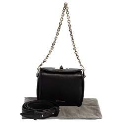 Pre Owned حقيبة كروس أليكاساندر ماكوين بوكس 16 جلد محبب أسود