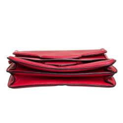 Pre Owned Alexander McQueen Red Leather Heroine Shoulder Bag