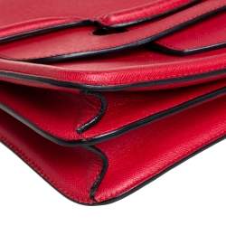 Pre Owned Alexander McQueen Red Leather Heroine Shoulder Bag