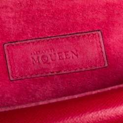 Pre Owned Alexander McQueen Red Leather Heroine Shoulder Bag