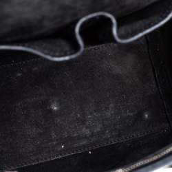 Pre Owned Alexander McQueen Black/Green Leather Small Heroine Satchel