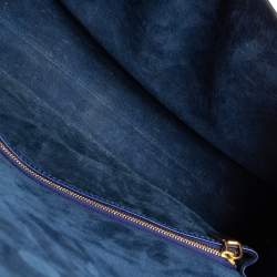 Pre Owned Alexander McQueen Blue Leather Heroine Clutch