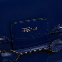 Pre Owned Alexander McQueen Blue Leather Heroine Clutch