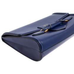 Pre Owned Alexander McQueen Blue Leather Heroine Clutch