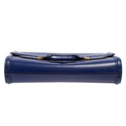 Pre Owned Alexander McQueen Blue Leather Heroine Clutch