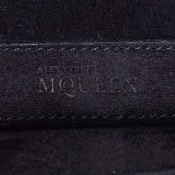 Pre Owned Alexander McQueen Black Leather Heroine Chain Shoulder Bag