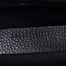 مملوكة مسبقًا حقيبة ألكسندر ماكوين جلد أسود بقفل جمجمة