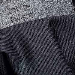 Pre Owned حقيبة كلتش أليكساندر ماكوين دي مانتا متوسطة جلد وساتان مطبوع أبيض وأزرق