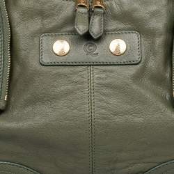 مملوكة مسبقًا حقيبة كلتش ألكسندر ماكوين دي مانتا جلد أخضر