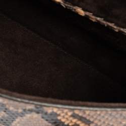 Pre Owned Alexander McQueen Multicolor Python Mini Heroine Bag