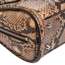 Pre Owned Alexander McQueen Multicolor Python Mini Heroine Bag