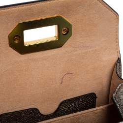 Pre Owned حقيبة كروس أليكساندر ماكوين بوكس جلد أسود ميني 