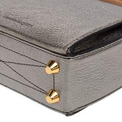 Pre Owned حقيبة كروس أليكساندر ماكوين بوكس جلد أسود ميني 