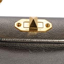 Pre Owned حقيبة كروس أليكساندر ماكوين بوكس جلد أسود ميني 