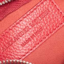 مملوكة مسبقًا حقيبة يد توتس أليكساندر ماكوين شوبر جلد أحمر دلاية جمجمة 