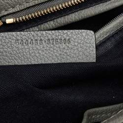 مملوكة مسبقًا حقيبة يد أليكساندر ماكوين قفل جمجمه جلد رمادي