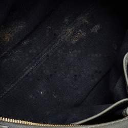 مملوكة مسبقًا حقيبة يد أليكساندر ماكوين قفل جمجمه جلد رمادي