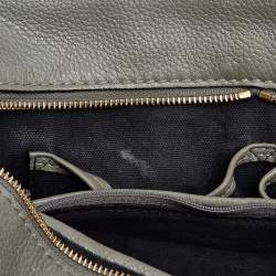 مملوكة مسبقًا حقيبة يد أليكساندر ماكوين قفل جمجمه جلد رمادي