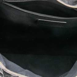 مملوكة مسبقًا حقيبة يد توتس أليكساندر ماكوين دي مانتا جلد أسود كبيرة