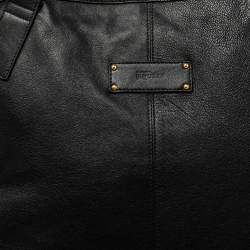 مملوكة مسبقًا حقيبة يد توتس أليكساندر ماكوين دي مانتا جلد أسود كبيرة