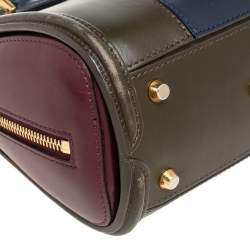 Alexander McQueen Tricolor Leather Mini Heroine Bag