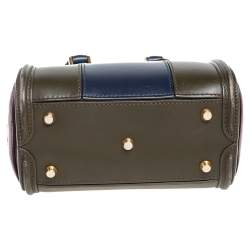 Alexander McQueen Tricolor Leather Mini Heroine Bag