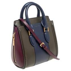 Alexander McQueen Tricolor Leather Mini Heroine Bag