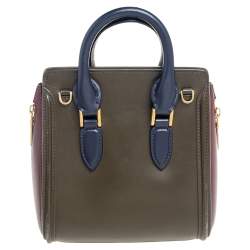 Alexander McQueen Tricolor Leather Mini Heroine Bag