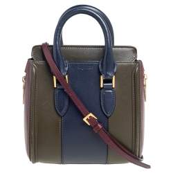 Alexander McQueen Tricolor Leather Mini Heroine Bag