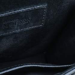 Pre Owned Alexander McQueen Black Leather Mini Heroine Crossbody Bag