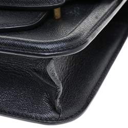 Pre Owned Alexander McQueen Black Leather Mini Heroine Crossbody Bag