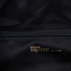 Pre Owned حقيبة كلتش أليكساندر ماكوين شعر عجل طباعة حيوان بني