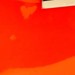 Pre Owned Alexander McQueen Neon Orange Patent Leather Clutch