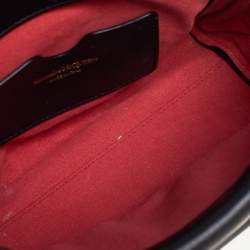 Alexander McQueen Black Leather The Story Top Handle Bag